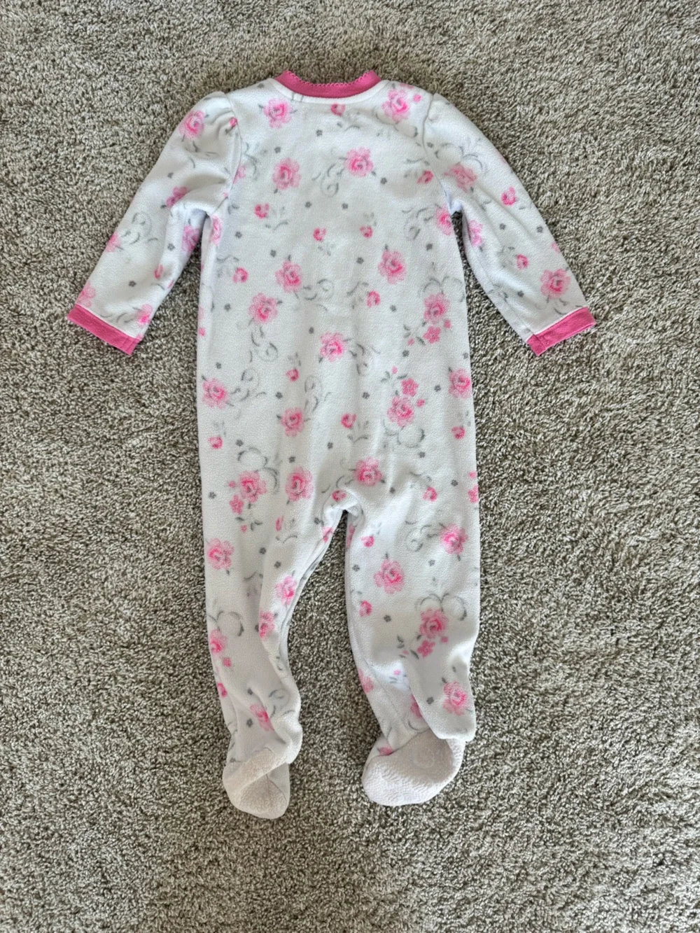 Baby Girl Fleece Footed Pajamas Bundle 18 Months Fleece Footed One-Piece Outfit